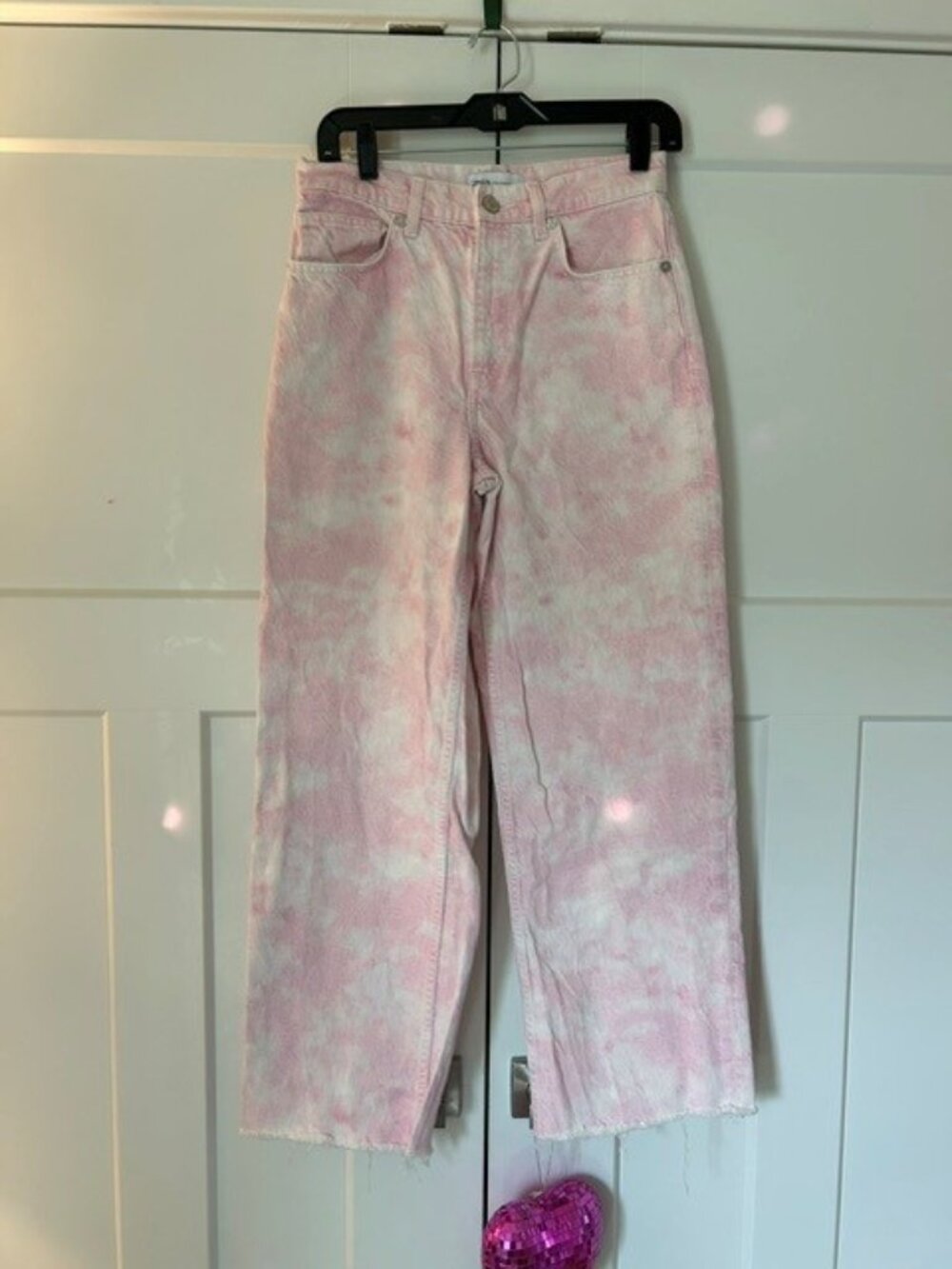 ZARA Wide Leg Tie Dye Jeans